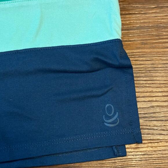 Cuddl Duds Women's Size L Knit Top Green Blue Short Sleeve Super Soft - Picture 2 of 8